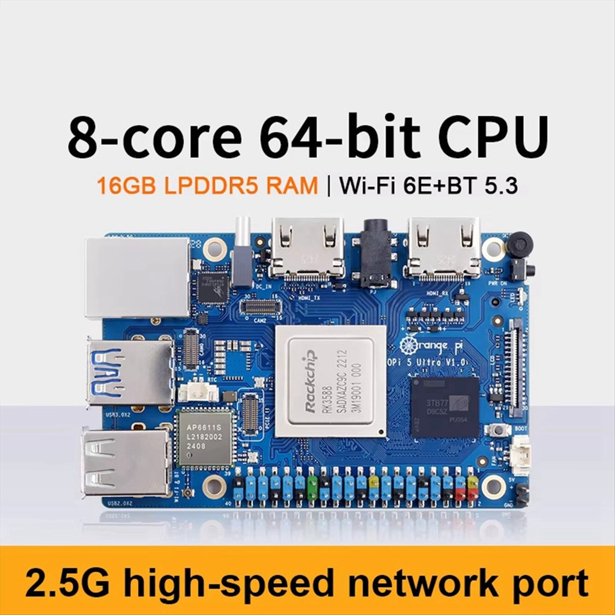 Rockchip Rk3588 Development Board - Плата разработки DT75BG For 5 Ultra