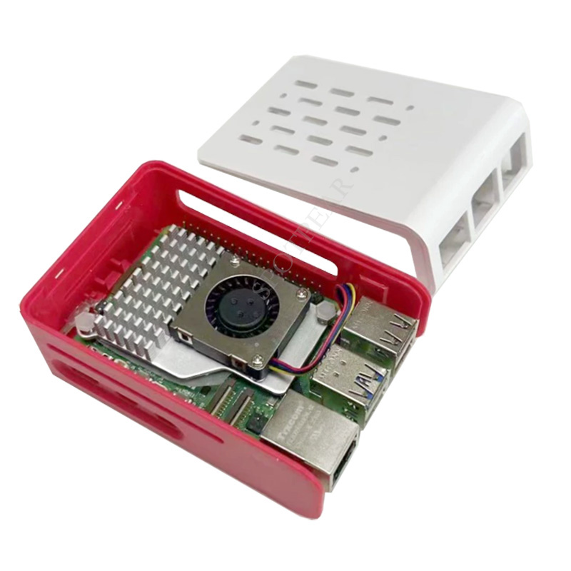 Красно-белый охлаждающий чехол – обзор и цена Raspberry Pi 5 8Gb Board