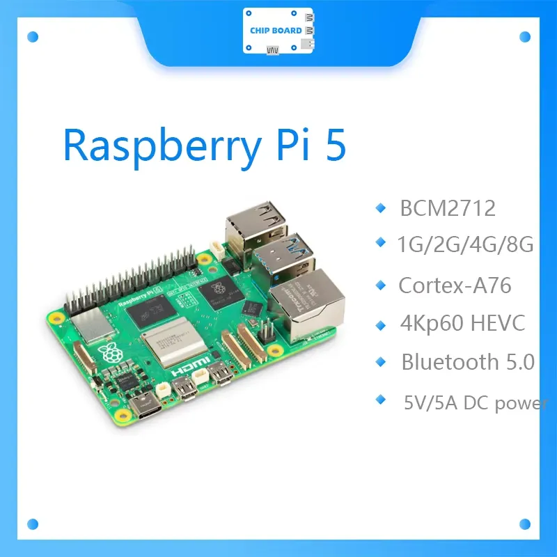 Плата Raspberry Pi 5 Cortex-A7 – обзор и цена Raspberry Pi 5 8Gb Board