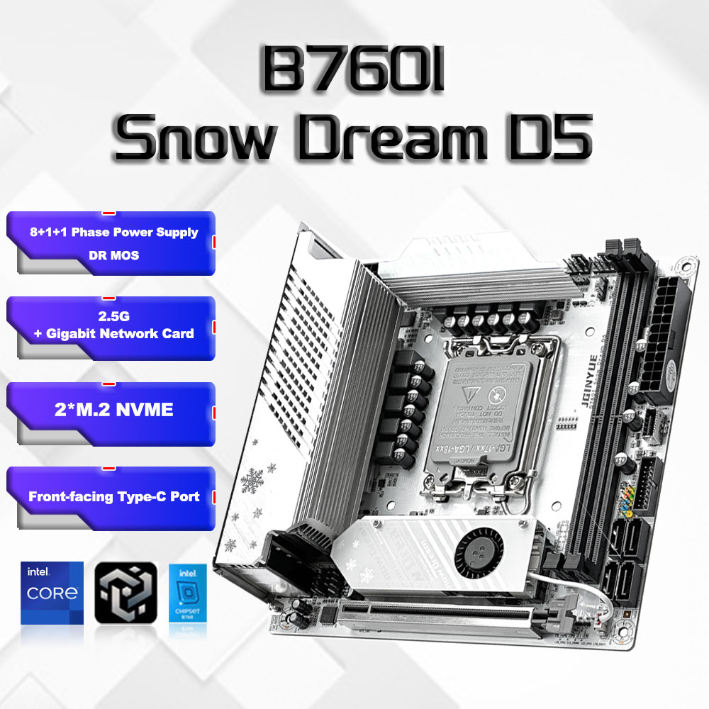 B760i ARGB WIFI DDR5 Материнск – обзор и цена Lga1700 Itx Motherboard Ddr5